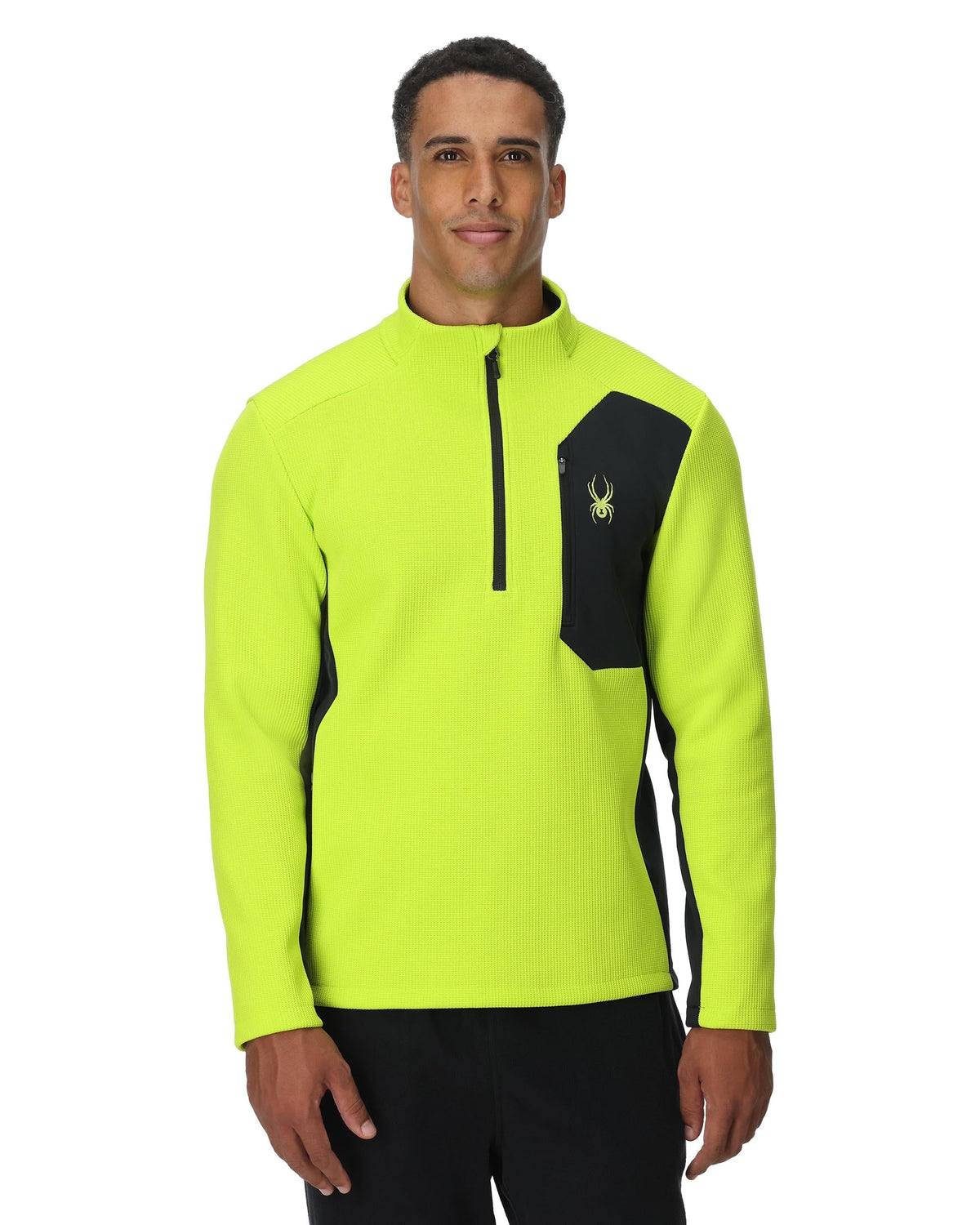 Men's Bandit Half Zip Jacket - Lime | Spyder Midlayers