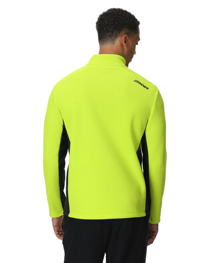 Men's Bandit Half Zip Jacket - Lime | Spyder Midlayers