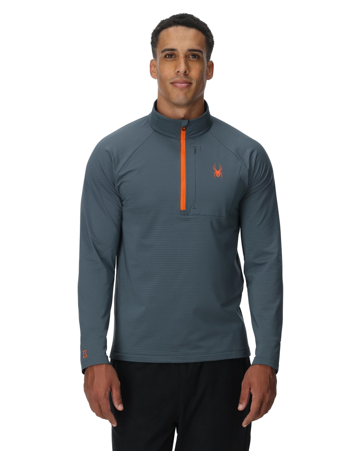 Men's GridWeb™ Half Zip Fleece - Slate Blue | Spyder Midlayers