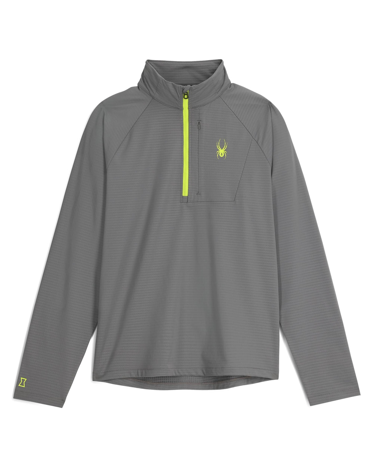 Men's GridWeb™ Half Zip Fleece - Storm | Spyder Midlayers