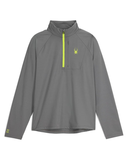 Men's GridWeb™ Half Zip Fleece - Storm | Spyder Midlayers