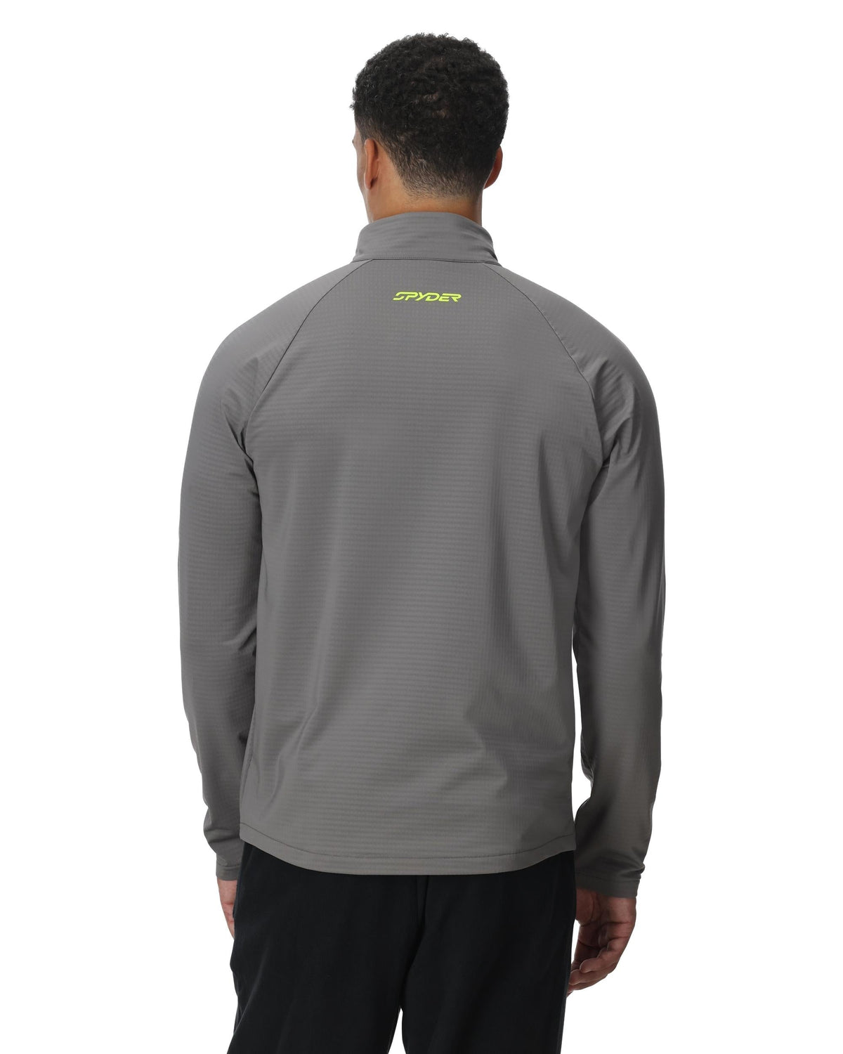 Men's GridWeb™ Half Zip Fleece - Storm | Spyder Midlayers