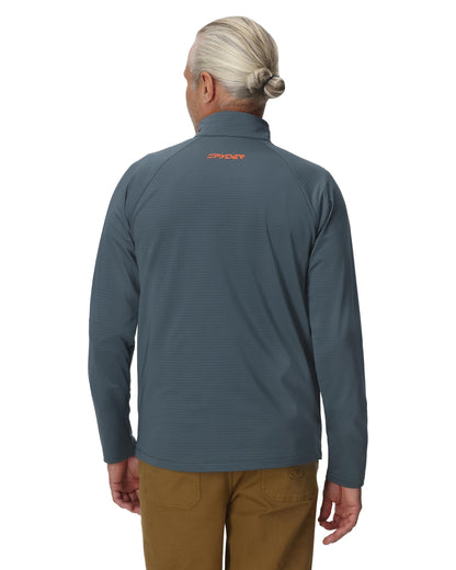 Men's Gridweb™ Fleece - Slate Blue | Spyder Midlayers