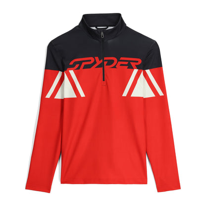 Men's Podium Half Zip T-Neck - Spyder Red | Spyder Midlayers|Baselayers