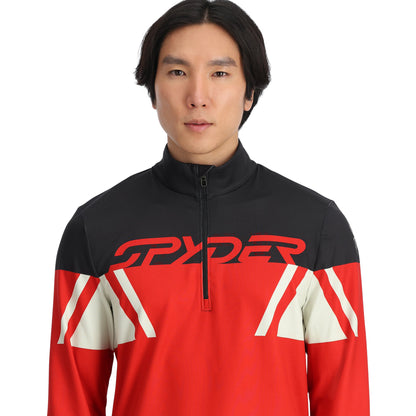 Men's Podium Half Zip T-Neck - Spyder Red | Spyder Midlayers|Baselayers