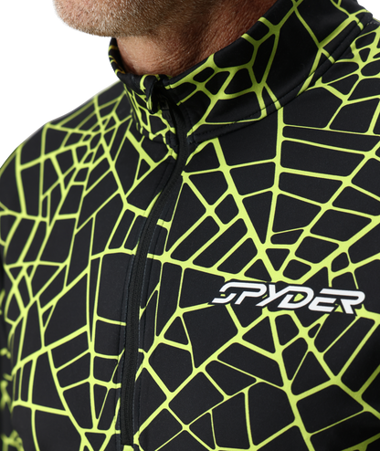 Mens Podium Half Zip T-Neck - Black | Spyder Midlayers|Baselayers