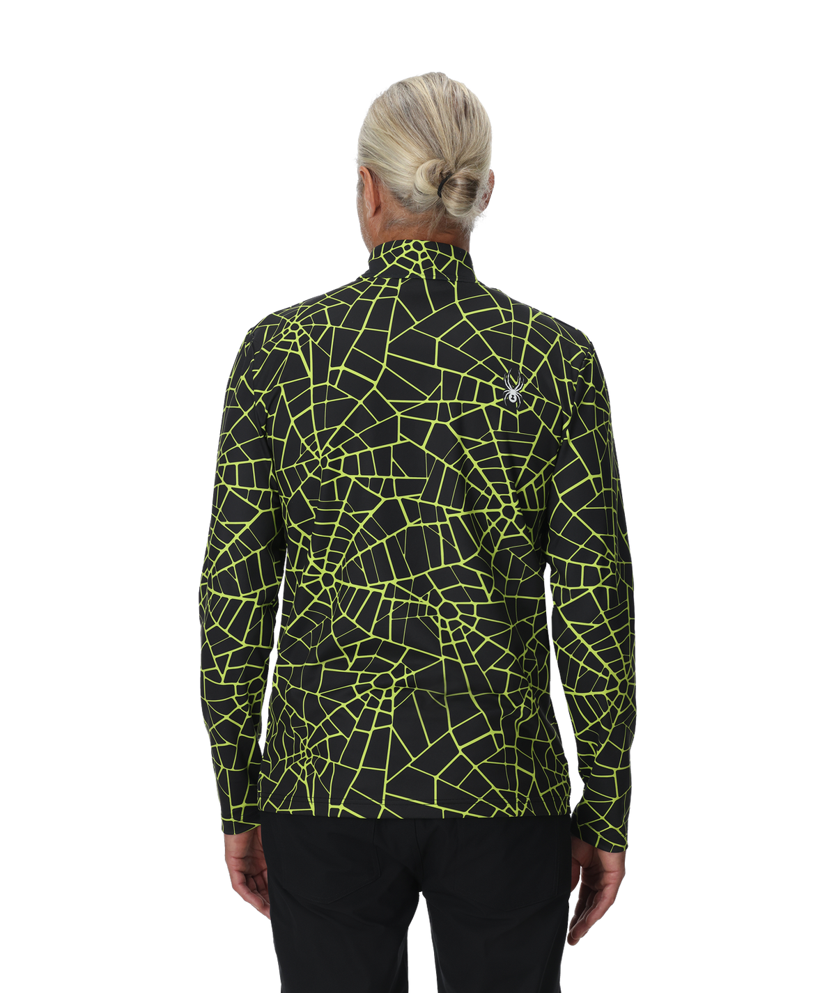 Mens Podium Half Zip T-Neck - Black | Spyder Midlayers|Baselayers