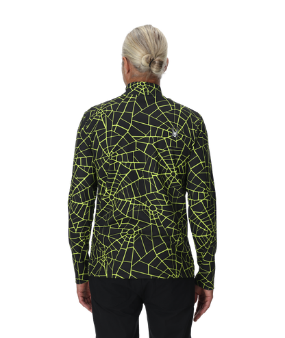 Mens Podium Half Zip T-Neck - Black | Spyder Midlayers|Baselayers