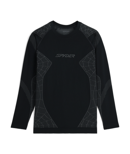 Men's Momentum Baselayer Top - Black | Spyder Baselayers
