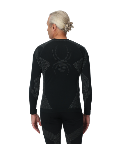 Men's Momentum Baselayer Top - Black | Spyder Baselayers