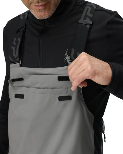 Men's Lift Bibs - Storm | Spyder Freeski