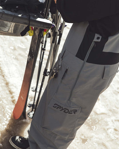Men's Lift Bibs - Storm | Spyder Freeski