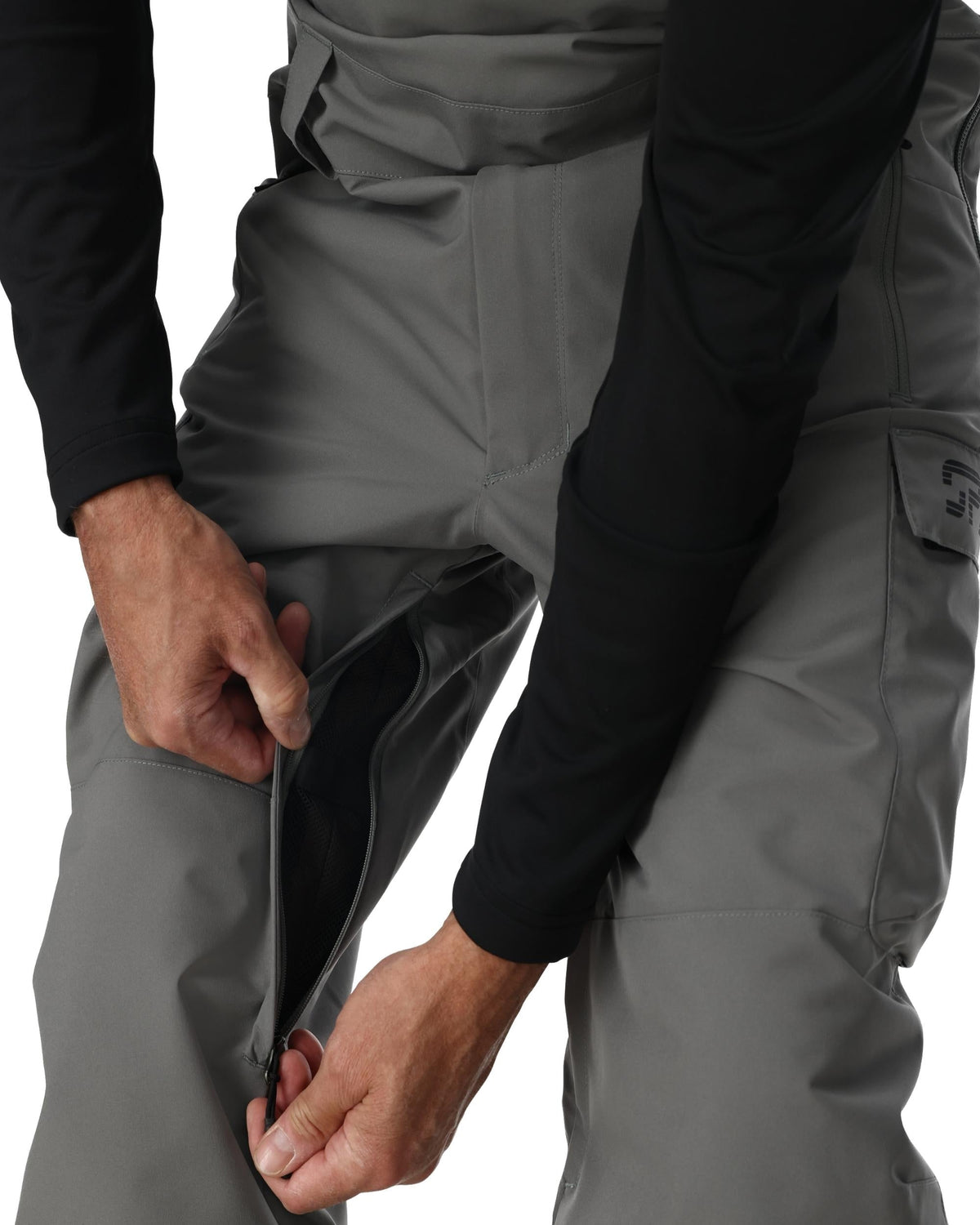 Men's Lift Bibs - Storm | Spyder Freeski