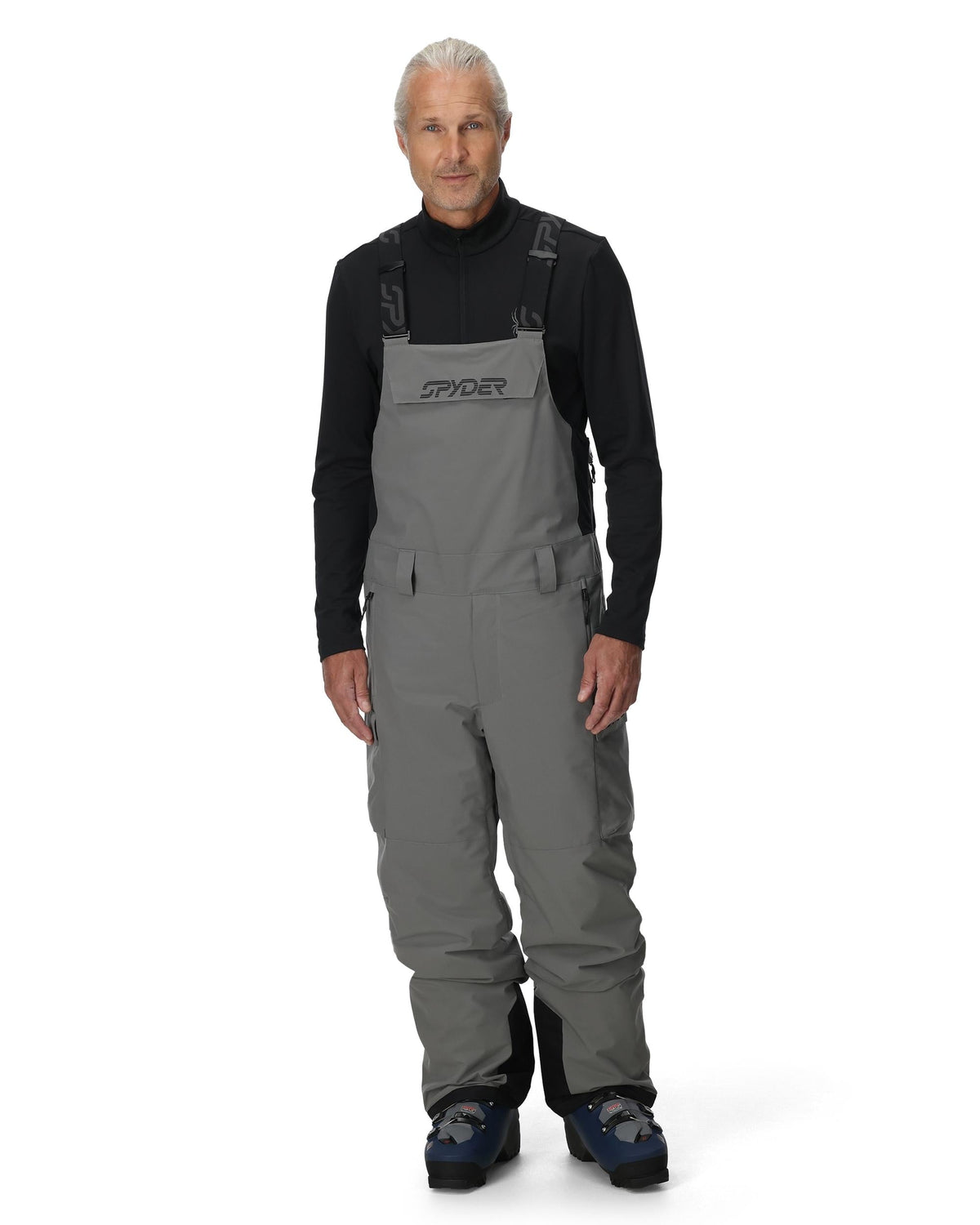 Men's Lift Bibs - Storm | Spyder Freeski