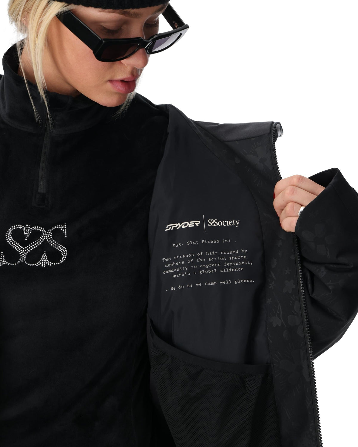 Unisex Society Lift Jacket - Black | Spyder Freeski