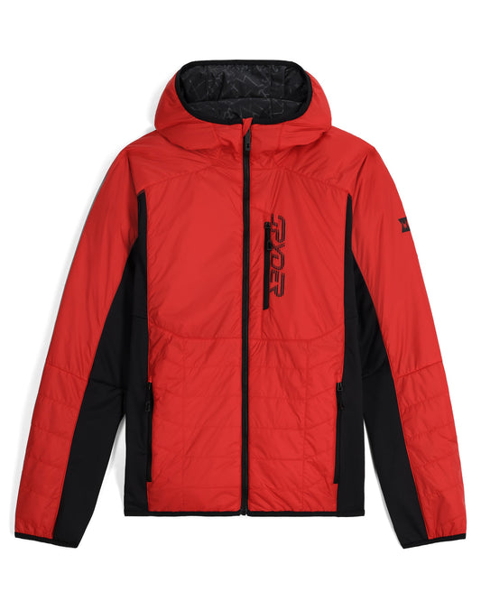 Men's Glissade Hooded Jacket - Spyder Red | Spyder Freeski