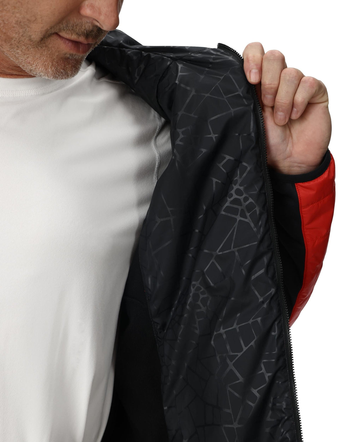 Men's Glissade Hooded Jacket - Spyder Red | Spyder Freeski