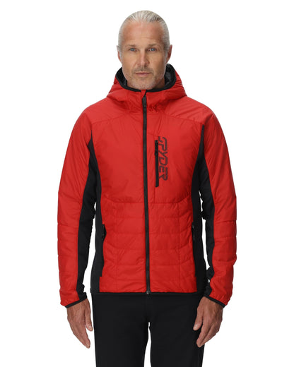 Men's Glissade Hooded Jacket - Spyder Red | Spyder Freeski