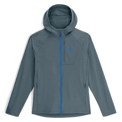 Men's Gridweb™ Fleece Hoodie - Slate Blue | Spyder