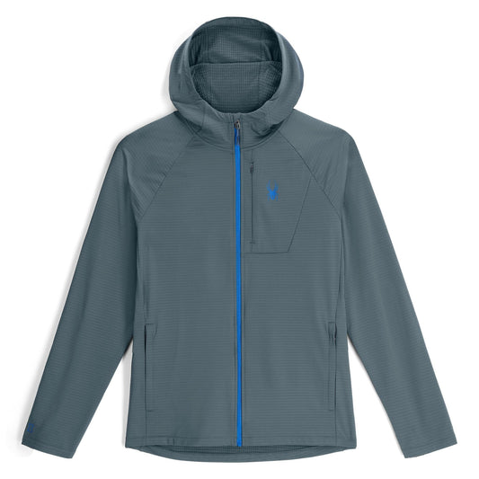 Men's Gridweb™ Fleece Hoodie - Slate Blue | Spyder