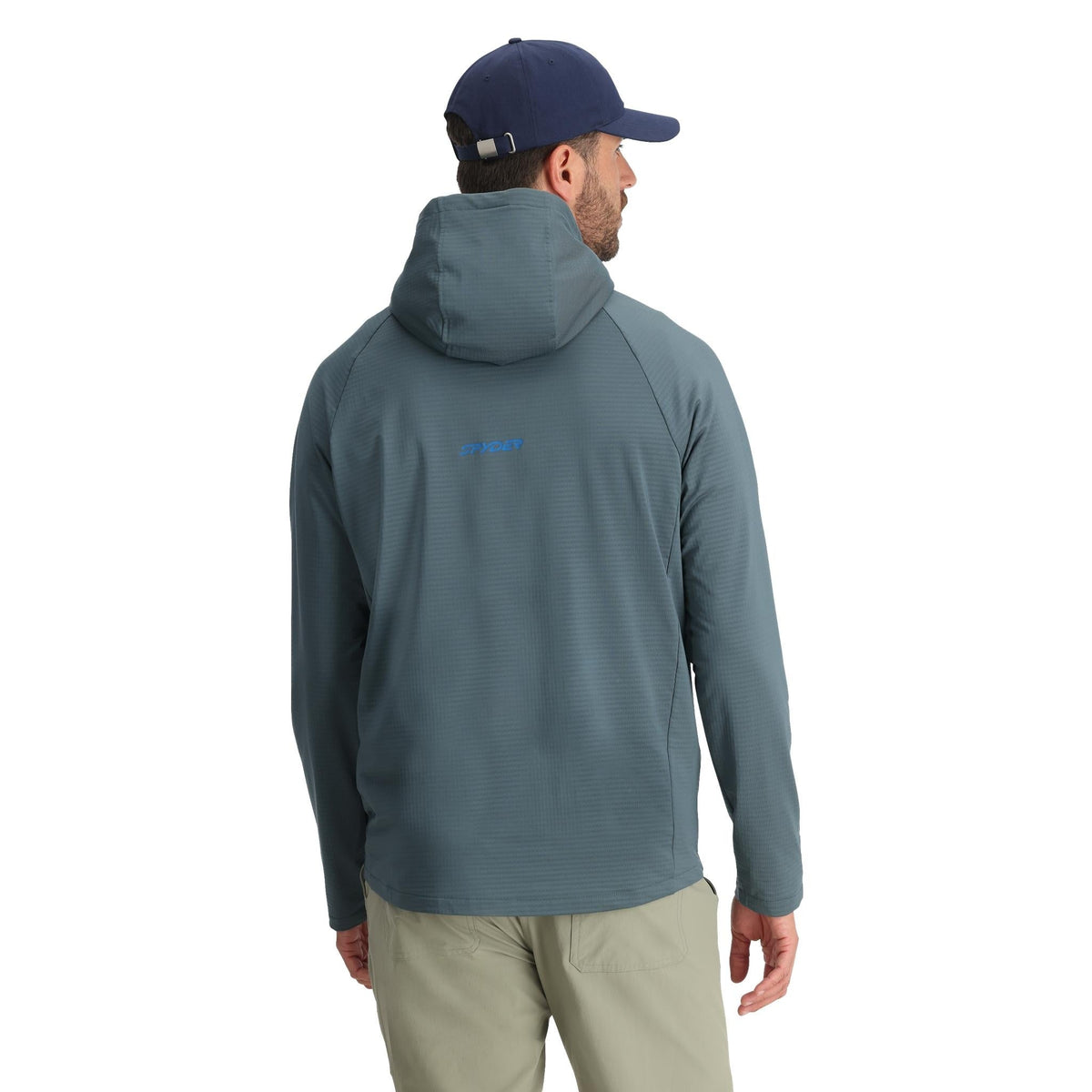Men's Gridweb™ Fleece Hoodie - Slate Blue | Spyder