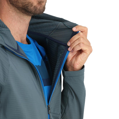 Men's Gridweb™ Fleece Hoodie - Slate Blue | Spyder