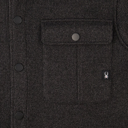 Men's Sweater Fleece Shacket - Pewter | Spyder