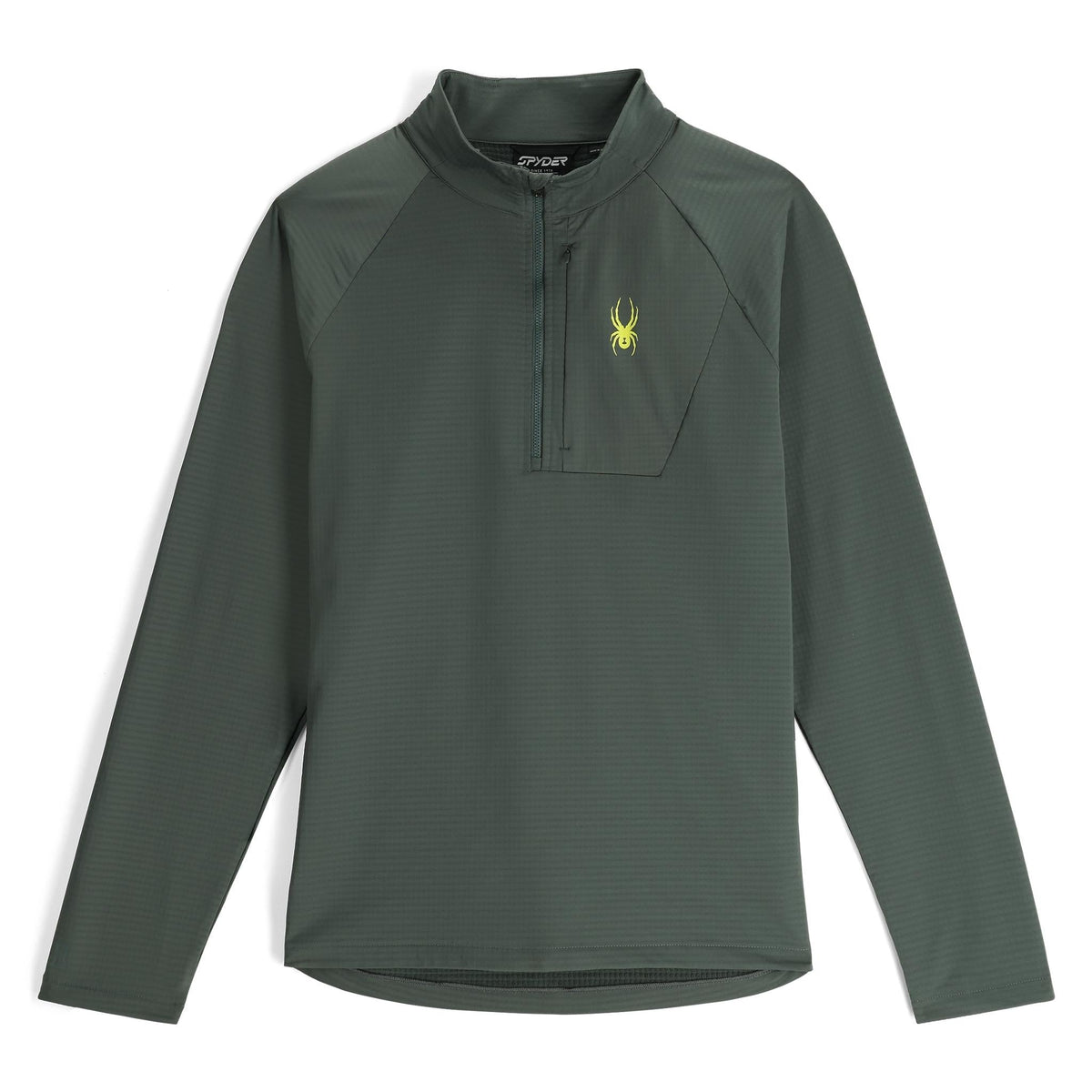 Men's GridWeb™ Half Zip Fleece - Dark Forest | Spyder