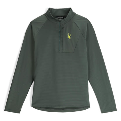 Men's GridWeb™ Half Zip Fleece - Dark Forest | Spyder