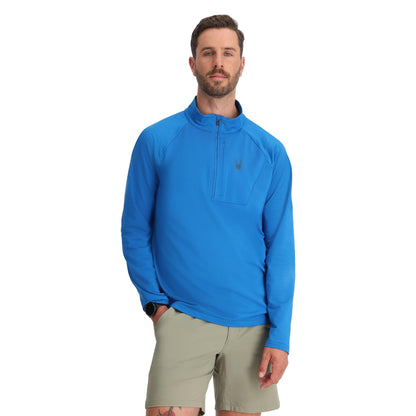 Men's GridWeb™ Half Zip Fleece - Cobalt | Spyder