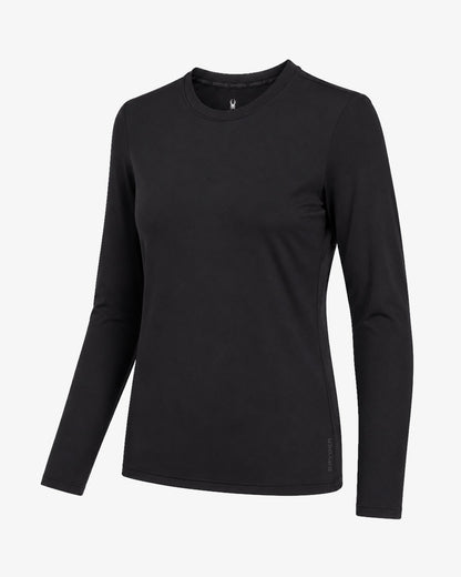 Women's Sunbeam Long Sleeve Tee - Black | Spyder Tops