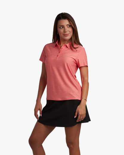 Women's Weekender Polo - Peach Bud | Spyder Tops