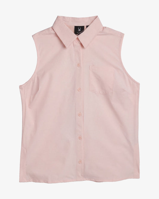 Women's Sleeveless Woven Top - Peach Blush | Spyder Tops