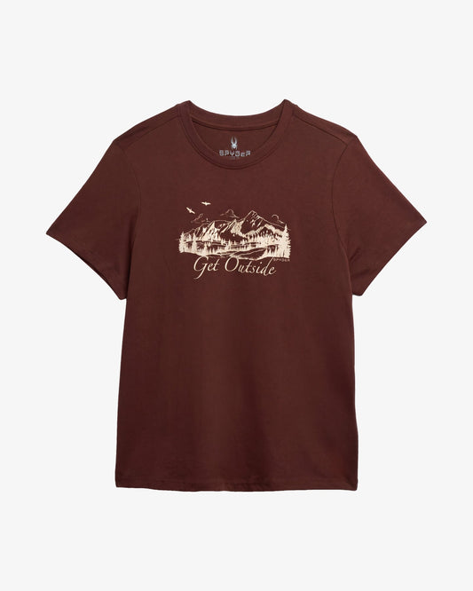 Women's Short Sleeve Graphic Tee - Truffle | Spyder Tops