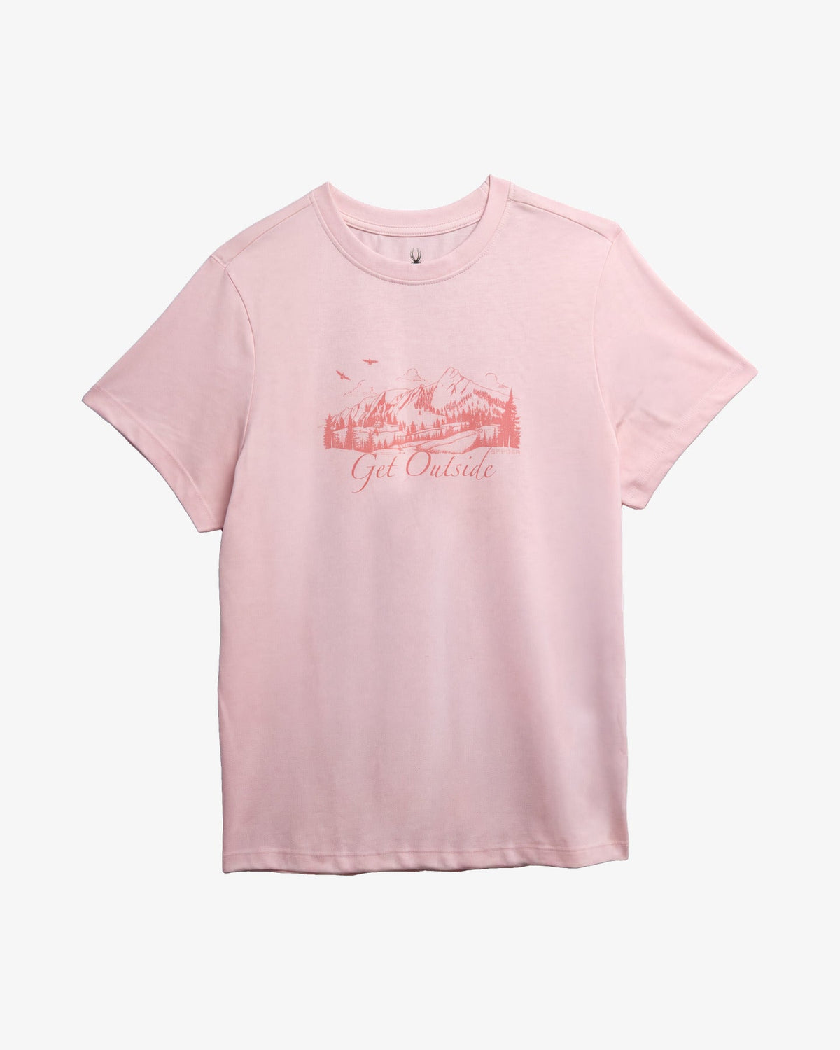 Women's Short Sleeve Graphic Tee - Faded Pink | Spyder Tops