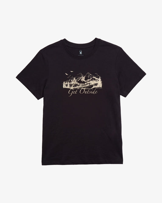 Women's Short Sleeve Graphic Tee - Black | Spyder Tops