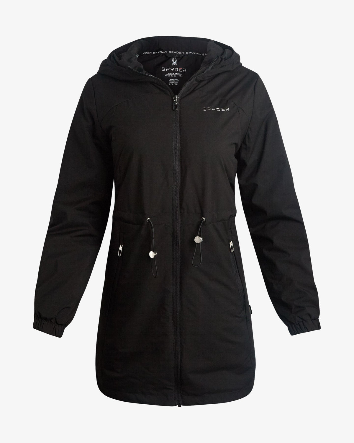 Women's Long Spyder Lite Jacket - Black | Spyder Jackets