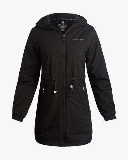 Women's Long Spyder Lite Jacket - Black | Spyder Jackets