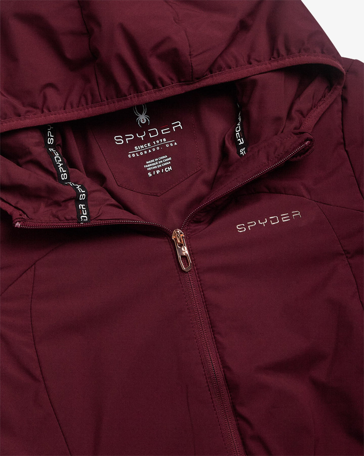 Women's Long Spyder Lite Jacket - Burgundy | Spyder Jackets
