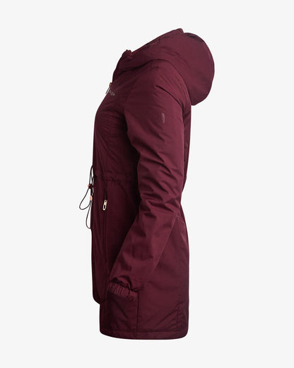 Women's Long Spyder Lite Jacket - Burgundy | Spyder Jackets