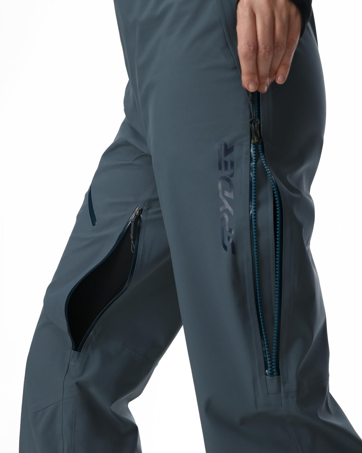 Women's Solitaire Bib Pants - Slate Blue | Spyder Bibs|Shells|Freeski