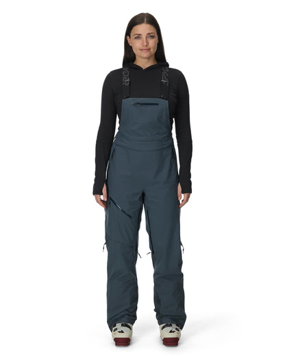 Women's Solitaire Bib Pants - Slate Blue | Spyder Bibs|Shells|Freeski