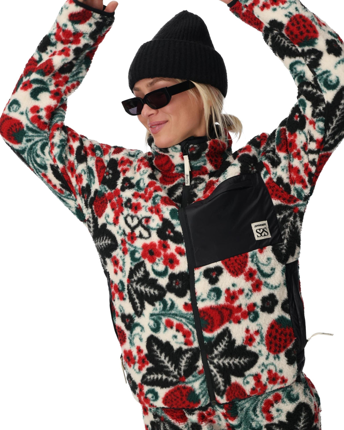 Women's Society Fleece Jacket - Society Racing Green | Spyder Midlayers