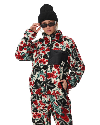 Women's Society Fleece Jacket - Society Racing Green | Spyder Midlayers