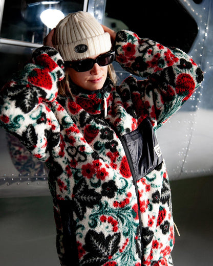 Women's Society Fleece Jacket - Society Racing Green | Spyder Midlayers