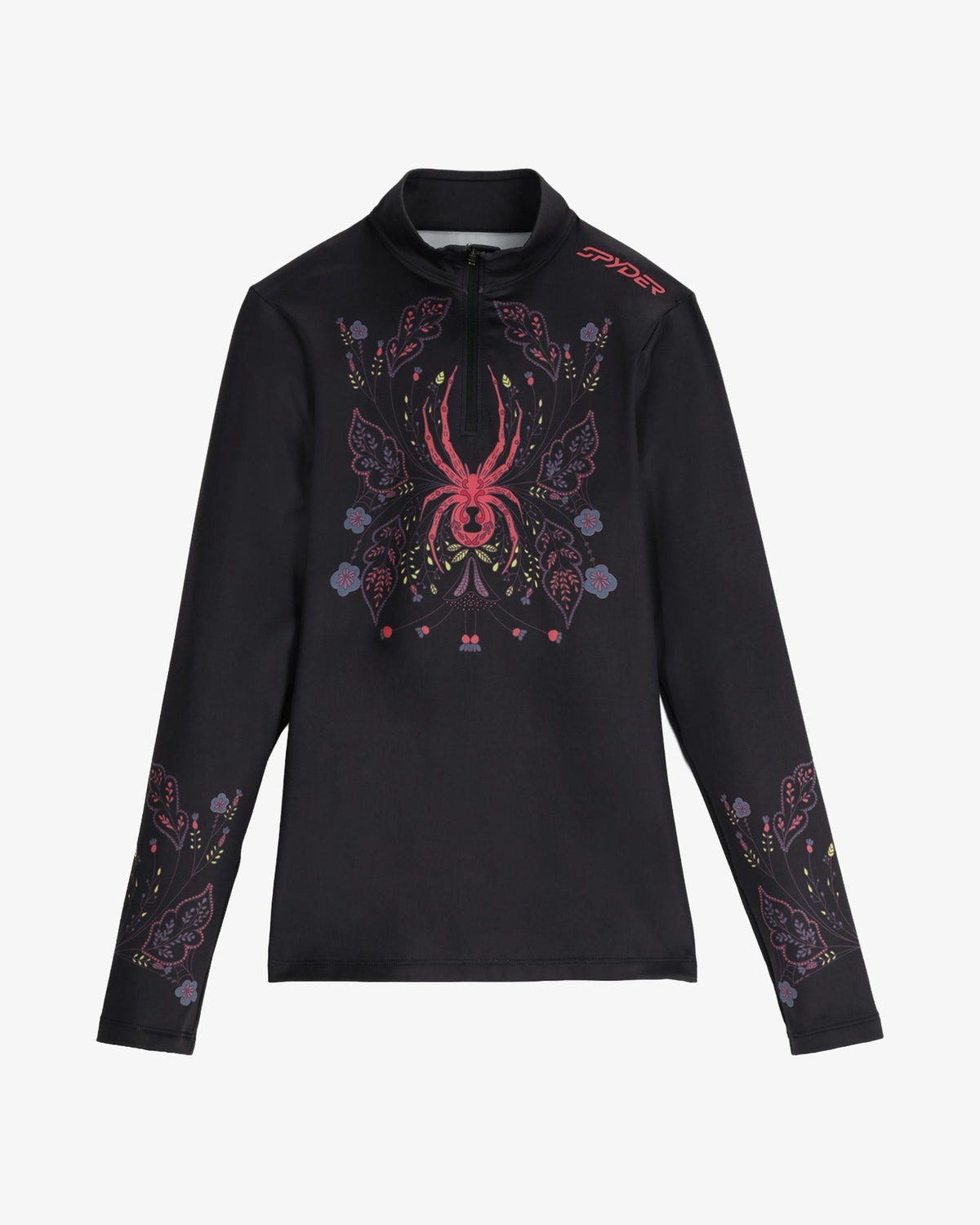 Women's Vivid Quarter Zip - Black | Spyder Baselayers
