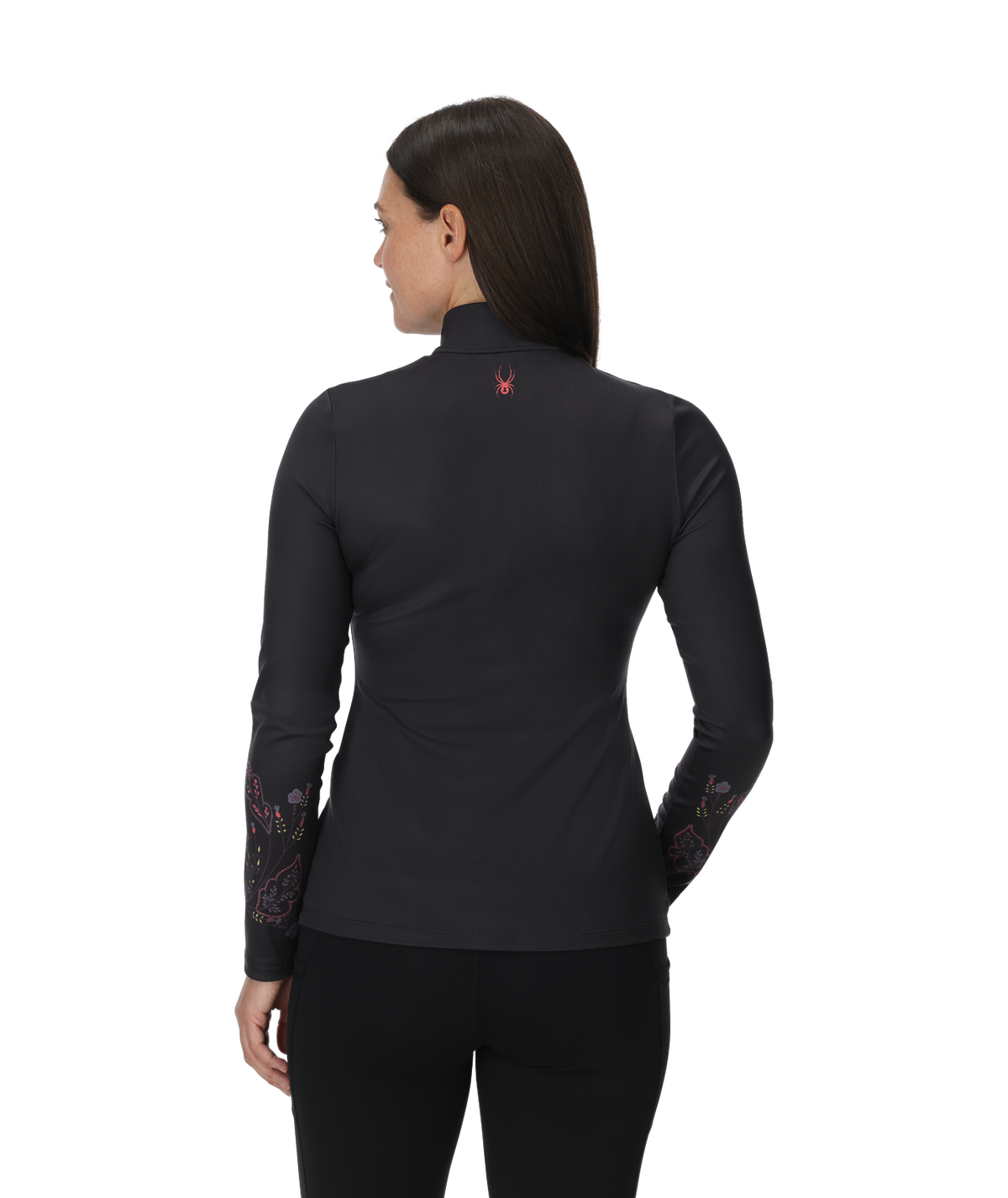 Women's Vivid Quarter Zip - Black | Spyder Baselayers