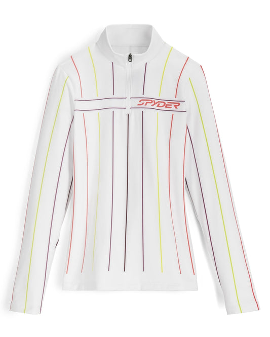 Women's Vivid Half Zip T-Neck - Stripe | Spyder Baselayers