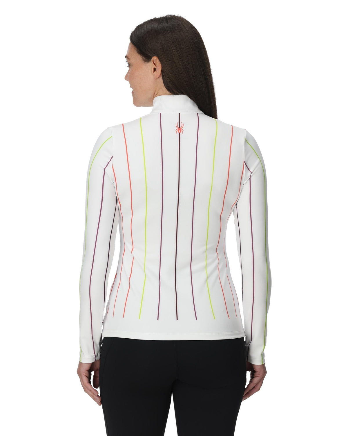 Women's Vivid Half Zip T-Neck - Stripe | Spyder Baselayers
