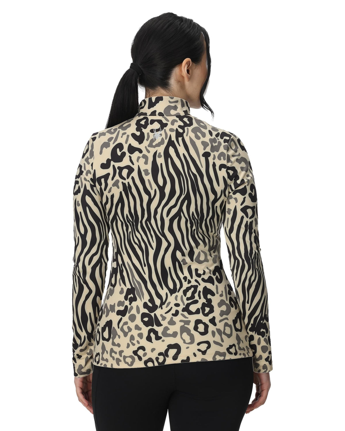 Women's Vivid Half Zip T-Neck - Animal Print | Spyder Baselayers
